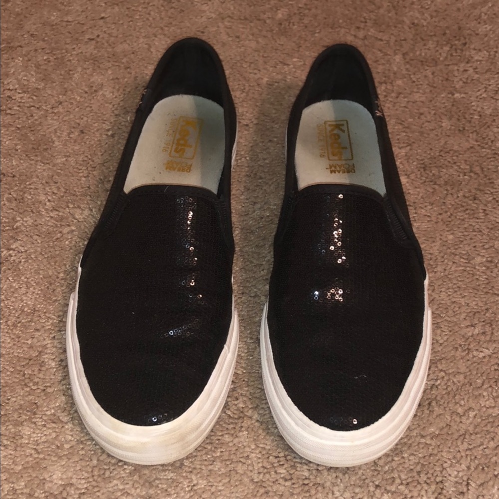Keds sequins black sneaker. Size 7.5